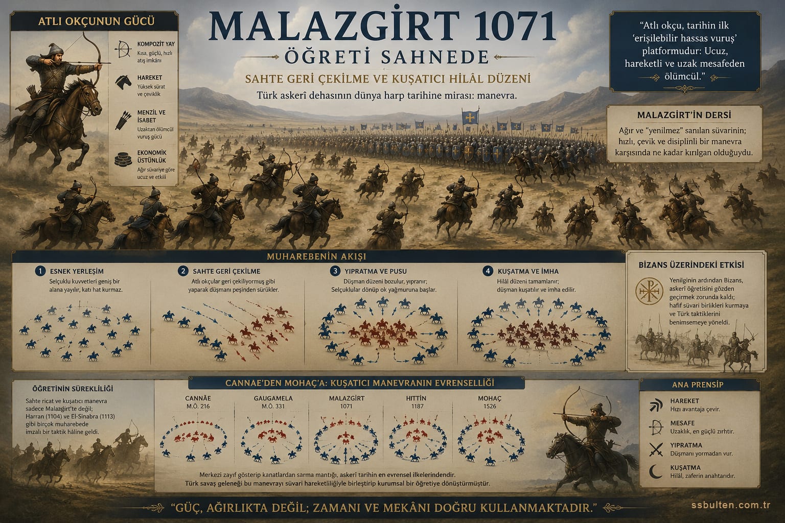 Malazgirt 1071: sahte geri çekilme ve hilâl taktiği