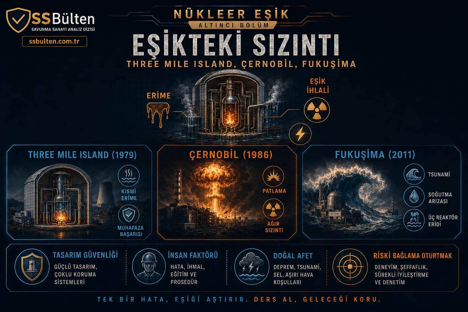 Eşiğin kaçağı: Three Mile Island, Çernobil, Fukuşima