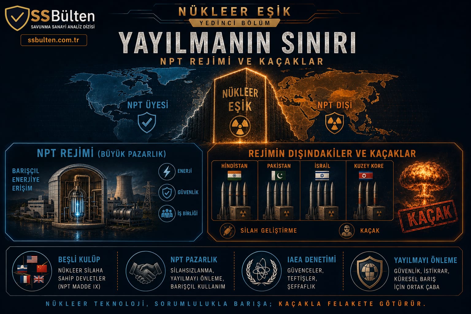 Yayılmanın sınırı: NPT rejimi ve kaçaklar